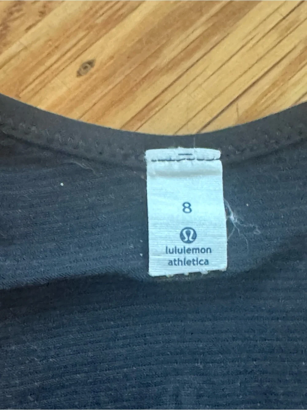 Lululemon Black Striped Racerback Tank, Sz 8